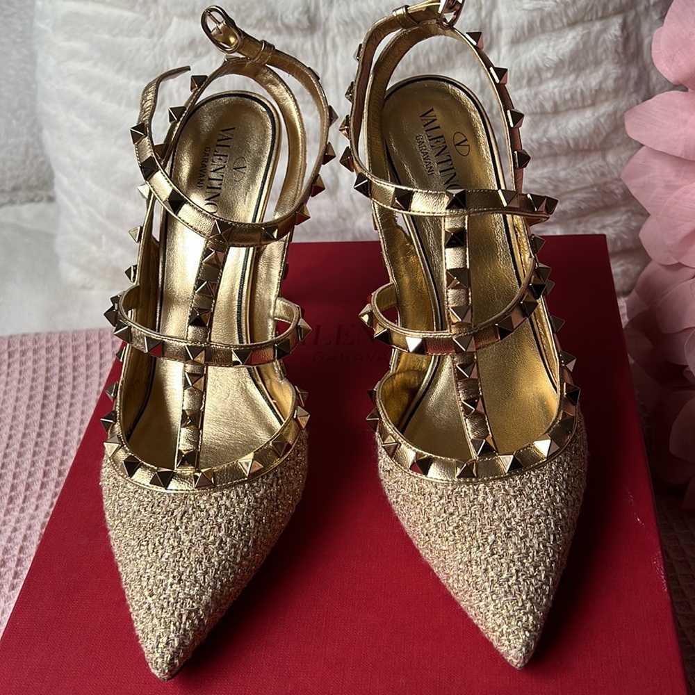 Valentino Rock Studs in Gold (100mm/3.93 inches)